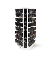 Load image into Gallery viewer, Rectangle Hollow w/ Stone Earrings: Silver