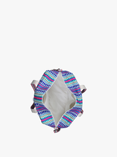 Load image into Gallery viewer, Sienna Striped Cotton Weekender w/ Tassels: Blue.Multi