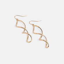 Load image into Gallery viewer, Sleek Twist Dangle Earrings - Gold