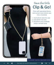 Load image into Gallery viewer, Clip &amp; Go Chain w/Zippered Pouch: Gold