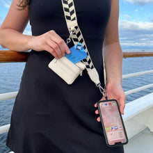 Load image into Gallery viewer, Clip &amp; Go Strap w/Zippered Pouch: Black