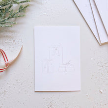 Load image into Gallery viewer, Christmas cheer paintable notecard