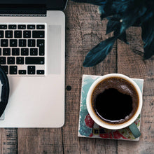 Load image into Gallery viewer, &quot;Quiet Santa&quot; Single Absorbent Stone T Coaster