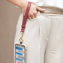 Load image into Gallery viewer, Clip &amp; Go Strap w/Pouch Brushed Vegan Leather: Black