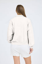 Load image into Gallery viewer, WASHED HALF SNAP BUTTON LONG SLEEVE KNIT TOP: IVORY