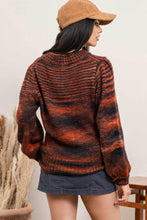 Load image into Gallery viewer, MULTI-COLORED HEATHER KNIT SWEATER