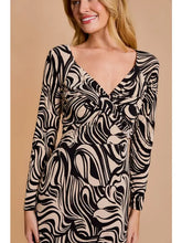 Load image into Gallery viewer, Front Twist Detail Long Sleeve Dress