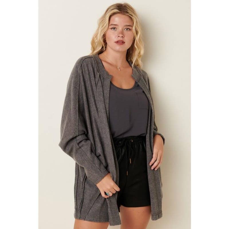 DOLMAN SLEEVE CARDIGAN