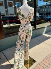 Load image into Gallery viewer, Smocked Waist Floral Jumpsuit