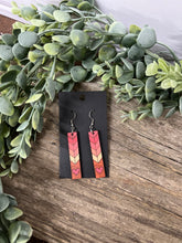 Load image into Gallery viewer, Wooden Valentine Drop Earrings