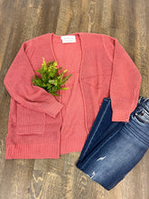 Load image into Gallery viewer, Wendy&#39;s Waffle Knit Cardigan - Curvy Girl