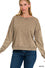 French Terry Boat Neck Pullover