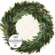 Load image into Gallery viewer, Paper Christmas Wreath Placemat