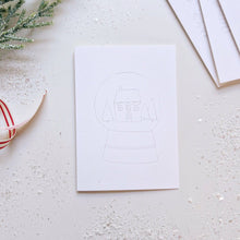 Load image into Gallery viewer, Christmas cheer paintable notecard