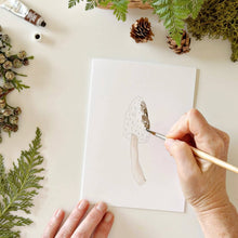 Load image into Gallery viewer, emily lex studio - Mushrooms paintable watercolor notecard set