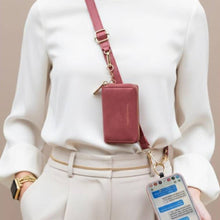 Load image into Gallery viewer, Clip &amp; Go Strap w/Pouch Brushed Vegan Leather: Brown - Brown Pouch