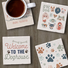 Load image into Gallery viewer, &quot;Dogs Welcome&quot;  Coaster