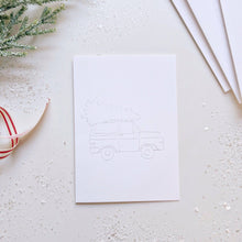 Load image into Gallery viewer, Christmas cheer paintable notecard