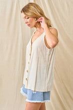 Load image into Gallery viewer, V-neck Linen Tank