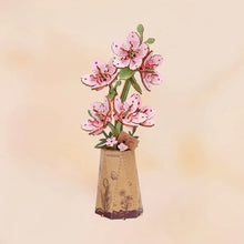Load image into Gallery viewer, 3D Wooden Flower Puzzle: Sakura