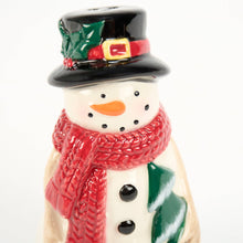 Load image into Gallery viewer, Happy Snowmen Salt &amp; Pepper Set