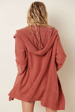 Load image into Gallery viewer, HOODED BUTTON UP CARDIGAN