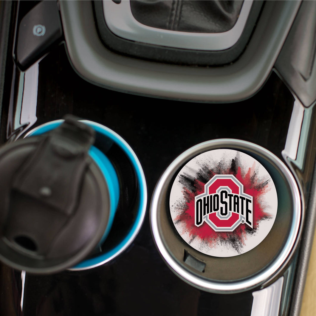 Ohio State U Color Splash Car Coaster