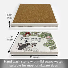 Load image into Gallery viewer, &quot;So Many Ornaments&quot; Absorbent Stone Coaster