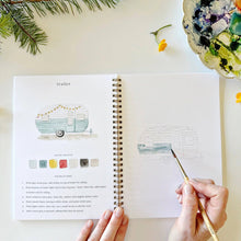 Load image into Gallery viewer, emily lex studio - Camping watercolor workbook
