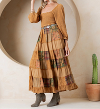 Load image into Gallery viewer, Rustic Bohemian Smocked  Maxi Dress