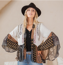 Load image into Gallery viewer, Natural Bohemian : Embroidered Short Shrug