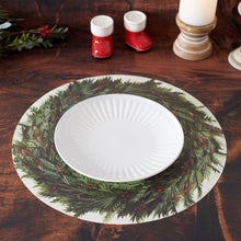 Load image into Gallery viewer, Paper Christmas Wreath Placemat
