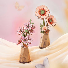 Load image into Gallery viewer, 3D Wooden Flower Puzzle: Orange Gerbera Daisy