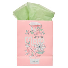 Load image into Gallery viewer, I Love You Mom  Daisy Medium Gift Bag - 1 Cor. 13:4
