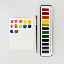 Load image into Gallery viewer, Watercolor paint set with brush