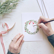 Load image into Gallery viewer, Christmas cheer paintable notecard