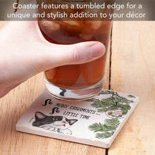 Load image into Gallery viewer, &quot;So Many Ornaments&quot; Absorbent Stone Coaster