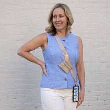 Load image into Gallery viewer, Clip &amp; Go Strap with Pouch - Neutral Collection: Cream