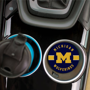 U of Michigan and Logo Car Coaster