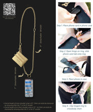 Load image into Gallery viewer, Clip &amp; Go Chain w/Zippered Pouch: Gun Metal