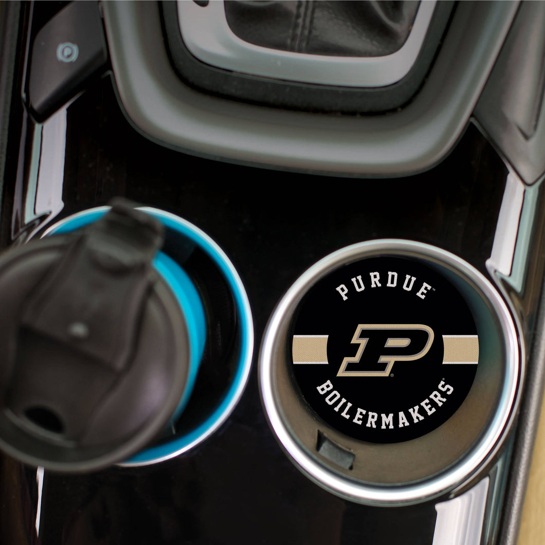 Purdue Boilermakers and Logo Car Coaster