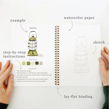 Load image into Gallery viewer, emily lex studio - Camping watercolor workbook