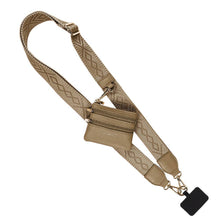 Load image into Gallery viewer, Clip &amp; Go Strap w/Zippered Pouch Classic: Camel