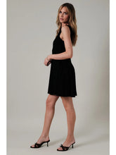 Load image into Gallery viewer, Boat Neck Vertical Panel Fit &amp; Flare Mini Dress