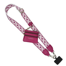 Load image into Gallery viewer, Clip &amp; Go Strap w/Zippered Pouch XOXO: Boysenberry