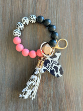 Load image into Gallery viewer, Cow Mama Keychain Wristlet