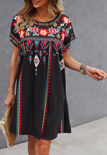 Load image into Gallery viewer, Multicolor Floral Boho Print Dress