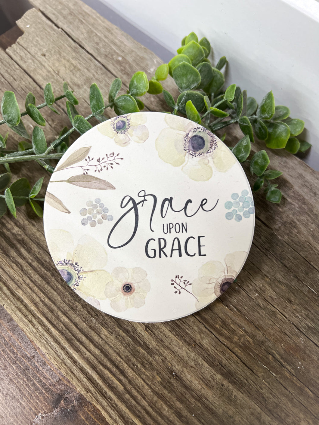 Grace Upon Grace Round Coaster
