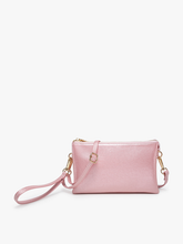 Load image into Gallery viewer, Riley 3 Compartment Crossbody/Wristlet: Rose Quartz