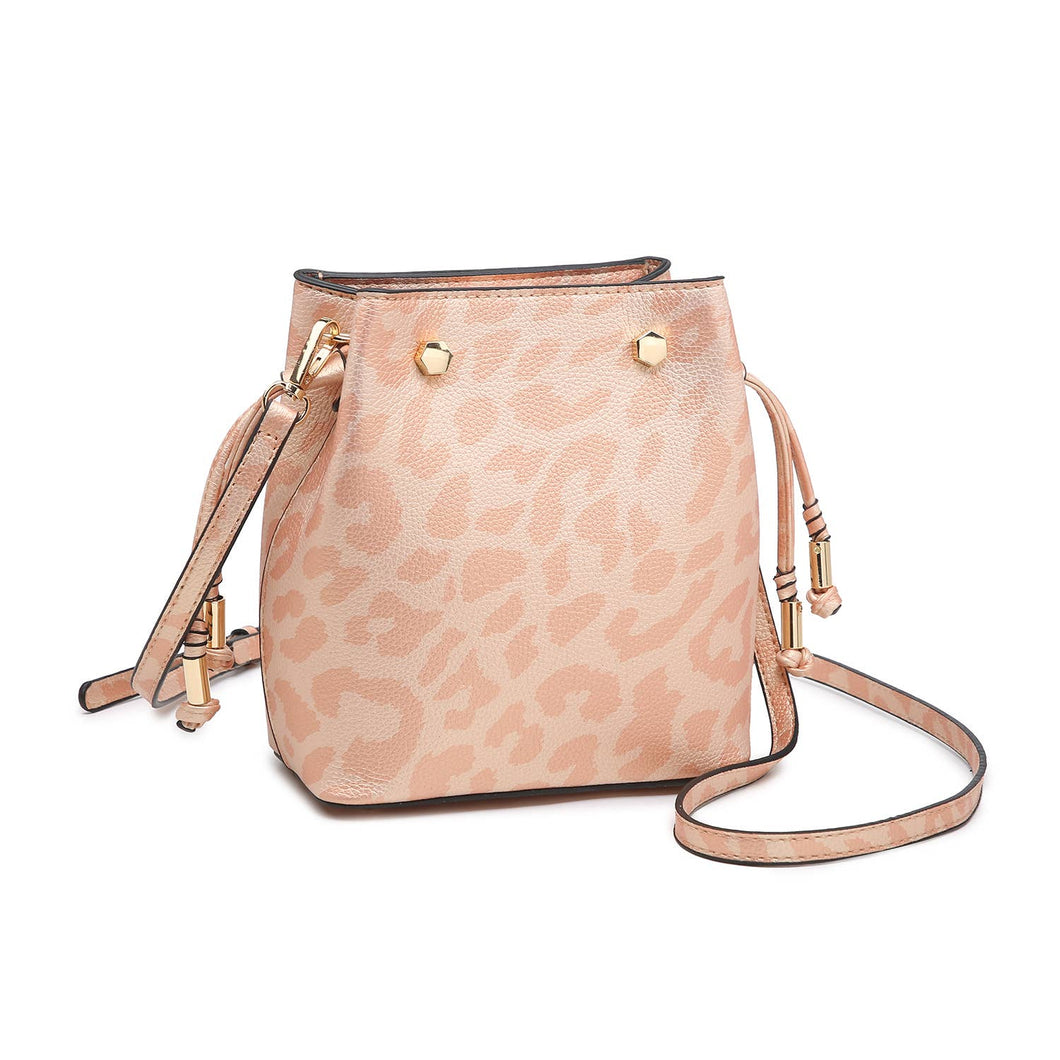 Cheetah-Rose Mini Bucket Bag